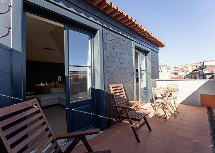 アパート Aliados Premium 1br W/ Terrace By Lovelystay ポルト